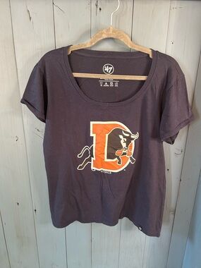 47 Brand Durham Bulls Baseball Navy Crewneck Tee | Size Large
